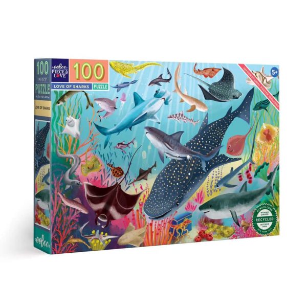 Puzzle 100 piezas Tiburones - Imagen 3